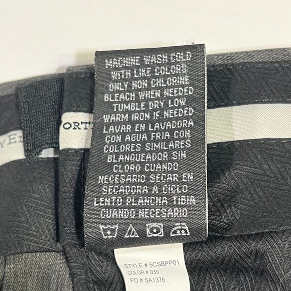 Perry Ellis - Portfolio - Men's Size 40/32 - Grey Dress Pants - Cuff Hem Pleated - Picture 6 of 10